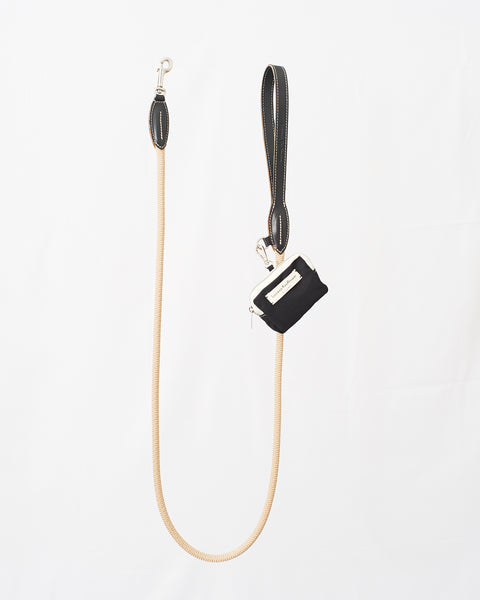 Collar - LK Leash-Jet Black Lucrezia Kauffmann