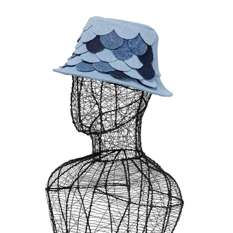 Hat - Denim Patch Bucket Axis