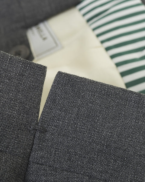 Trousers - 2PLY Mid Gray Pommella Napoli