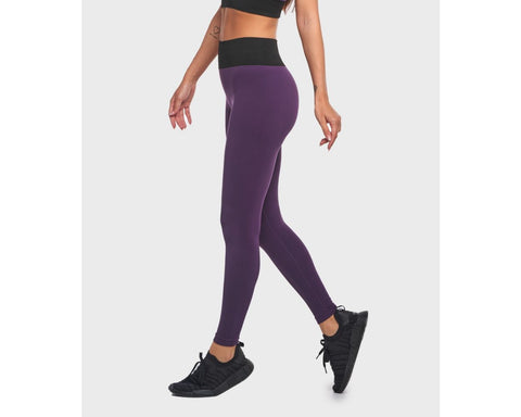 Leggings - Rivingtone Brb Black/ Dark Purple Heart and Soul