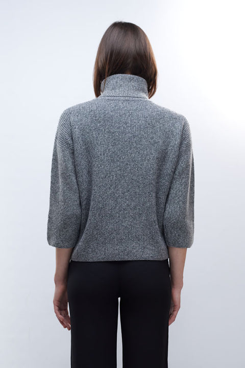 Turtleneck - Grey Three-quarter Confezioni Giovi