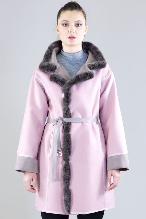 Coat - Art. Cashdouble col. Rosewood Marester