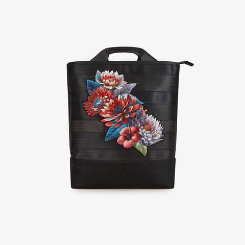 Tote Bag - Black-Embroidery 959NINEFIVENINE