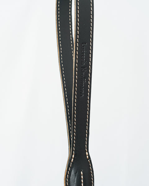 Collar - LK Leash-Jet Black Lucrezia Kauffmann