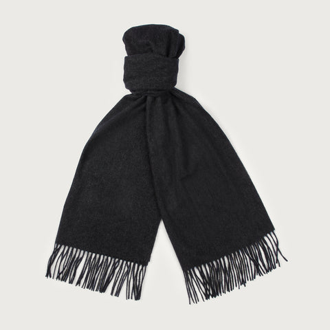 Scarves - Art. Cashmere Scarf Anthrachite Grey Nick Bronson