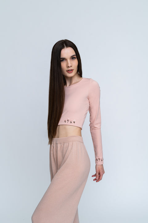 Top - Long Sleeves Plain Edelvissa