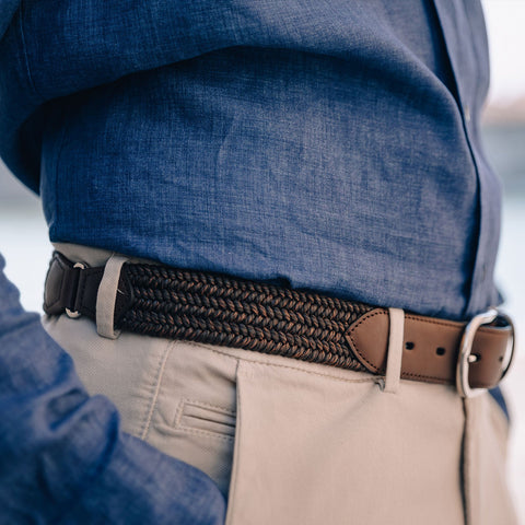 Belt - Horse cotton brown Armeria Meschieri