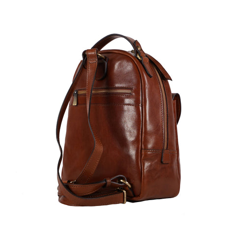 WOMAN BACKPACK WITH FRONT POCKET Chiarugi Firenze