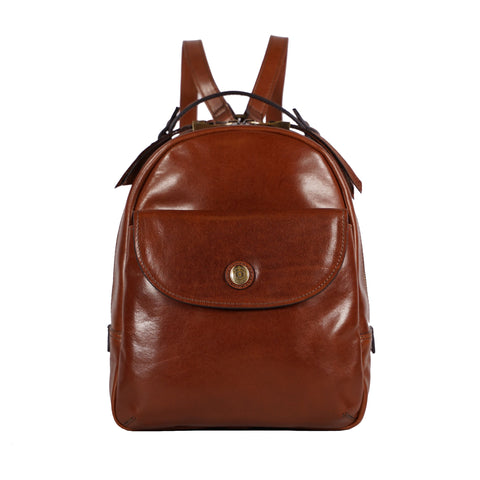 WOMAN BACKPACK WITH FRONT POCKET Chiarugi Firenze