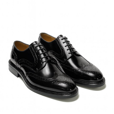 Brushed derby brogue shoes Potenza