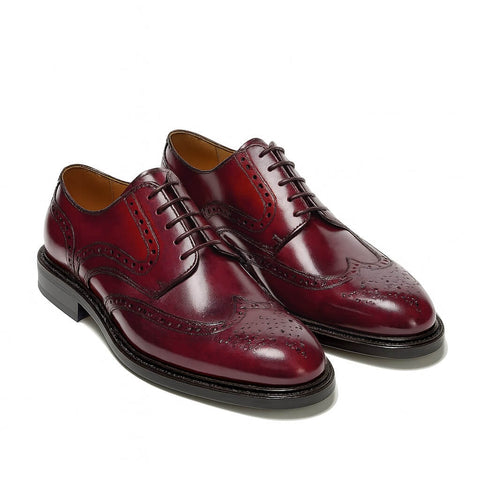 Brushed derby brogue shoes Potenza