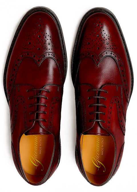 Brushed derby brogue shoes Potenza