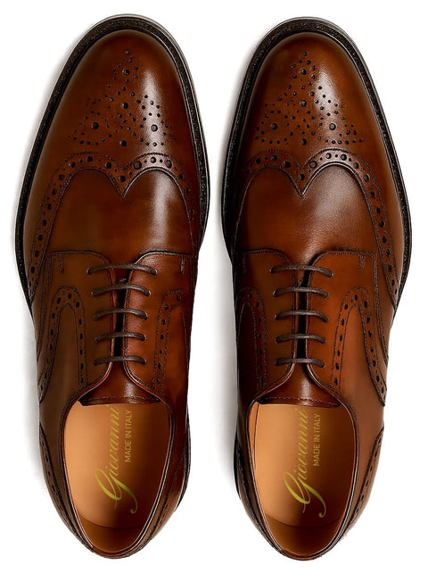 Brushed derby brogue shoes Potenza