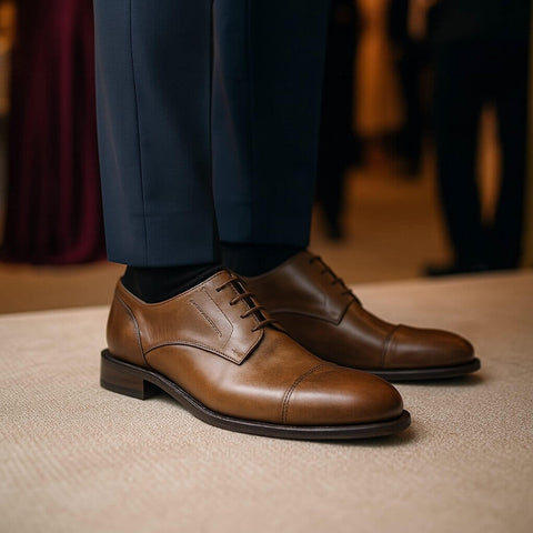 Cap toe derby shoes Milano
