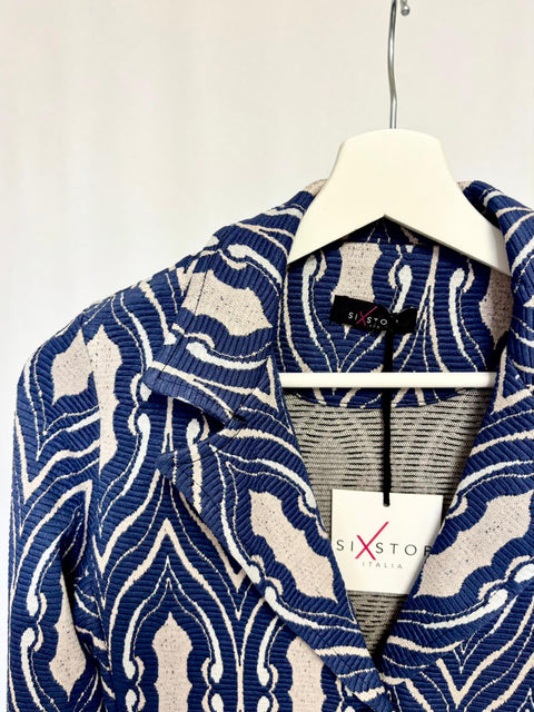 Blazer jacquard con motivo geometrico SixStop