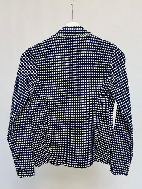 Blazer a quadretti in tessuto elasticizzato SixStop