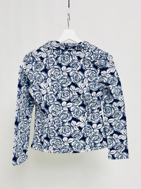 Blazer con stampa floreale e bottoni decorativi SixStop