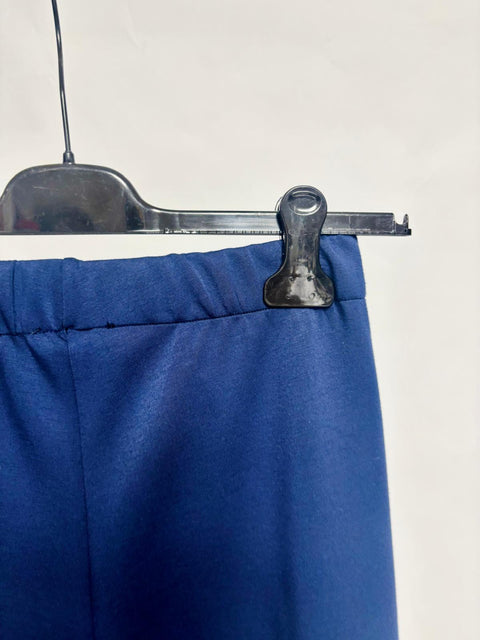 Wide-Leg Pants in Fluid Fabric Midnight Blue SixStop