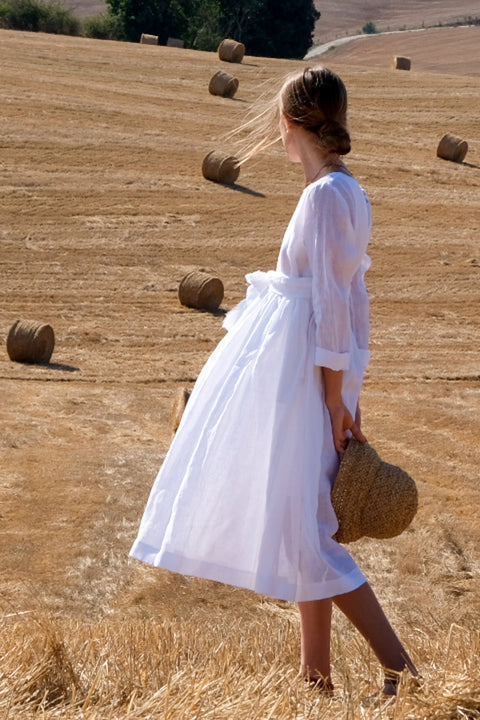 Dress - Porfido in Linen Nei Miei Panni