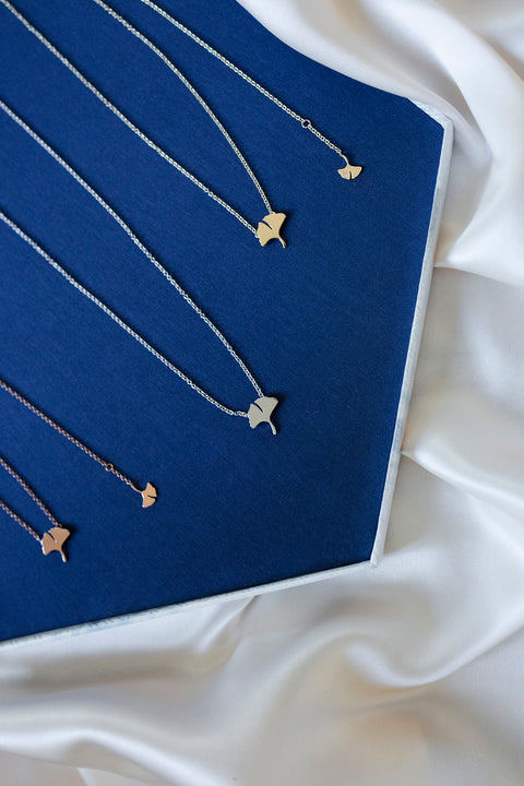 Necklace - Art. Ginkgo 9kt Melania Fumiko