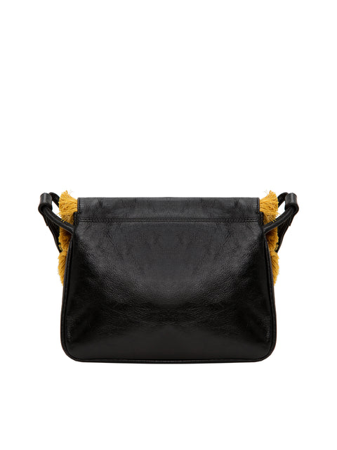 Messenger Bag In Genuine Military Leather With Emblems And Rhinestone Apiedinudinelparco