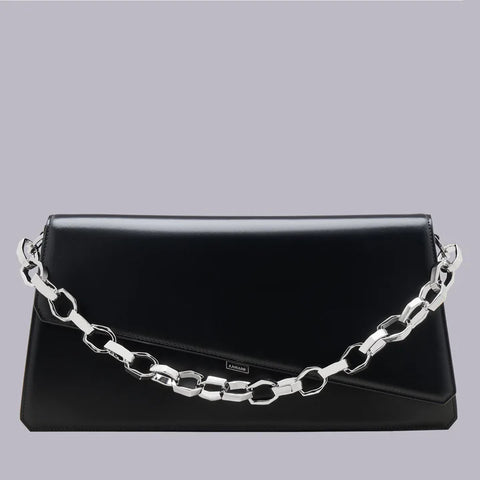 Bag - Jeanne black with chain Lamarr