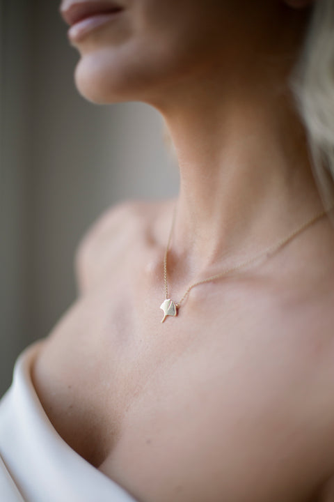 Necklace - Art. Ginkgo 9kt Melania Fumiko