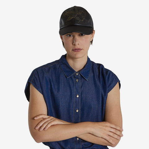 Hat - Nappa Leather Baseball Axis