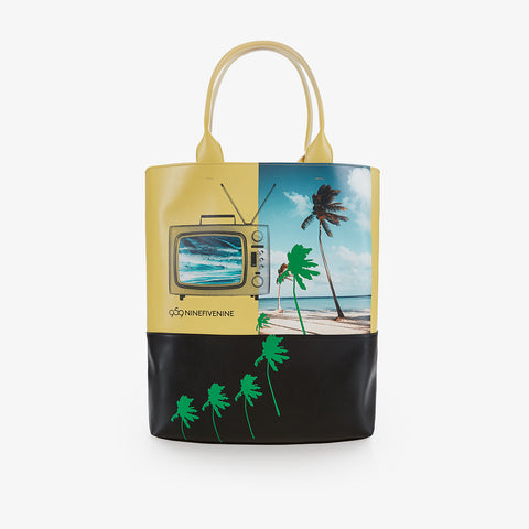 Shopping Bag - Print Yellow 959NINEFIVENINE