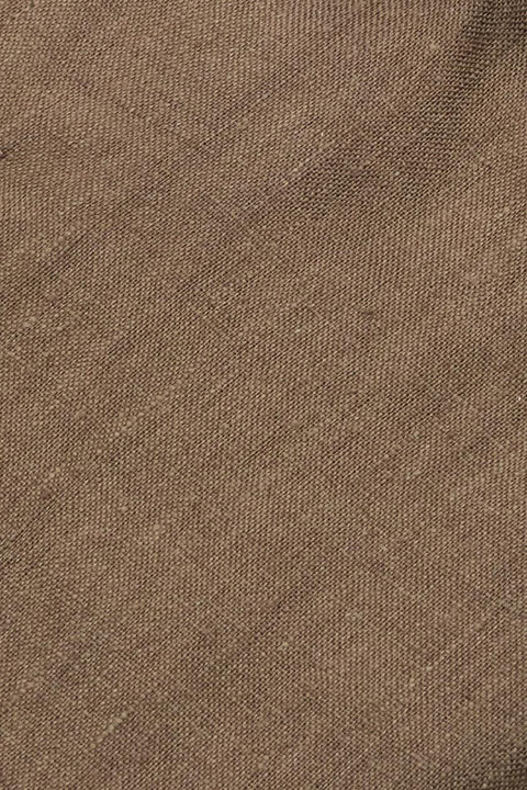 Brown Linen Shirt Cordone 1956