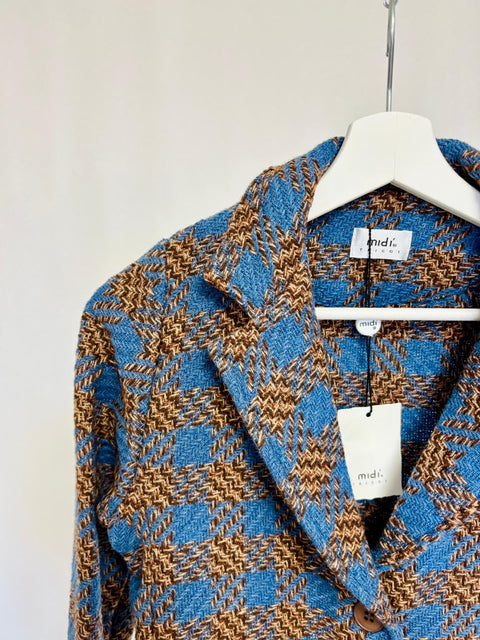 Blazer in tessuto pied-de-poule strutturato SixStop