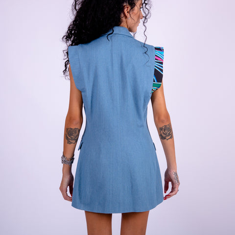 Dress - Mini Denim Silvia Serafini