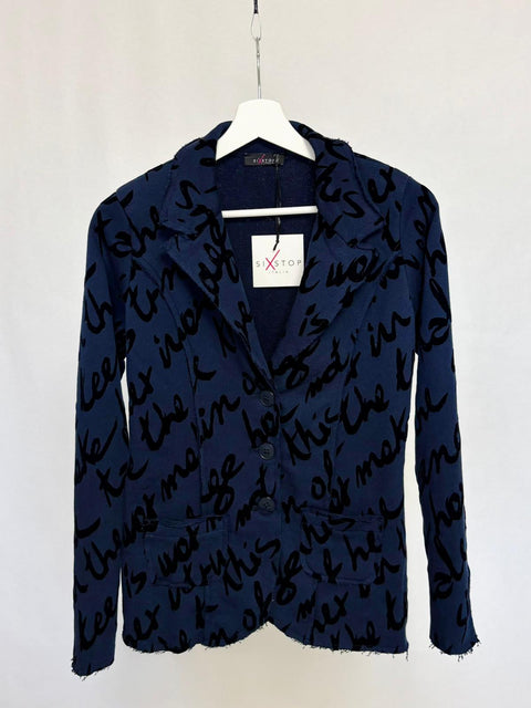 Blazer con stampa lettering SixStop