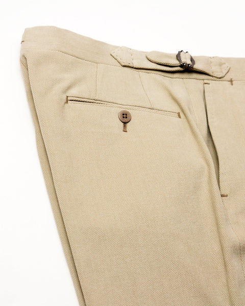 Trousers - Heavy Cotton Stone Pommella Napoli