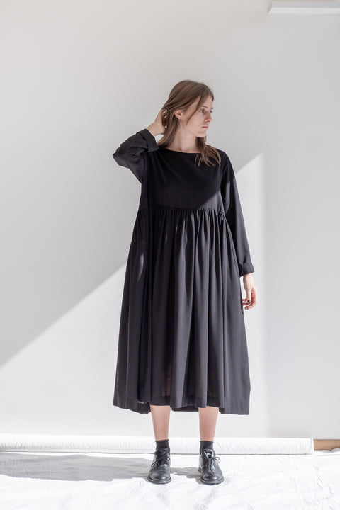 Dress - Porfido in wool gauze fabric Nei Miei Panni