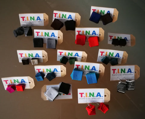 Earrings - Slim Fuxia T.I.N.A there is no alternative