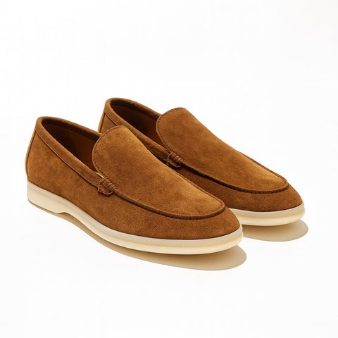 Unstructured suede loafer Positano