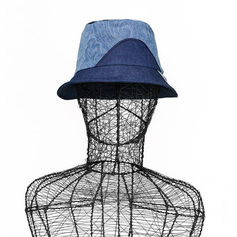 Hat - Denim Patch Bucket Axis