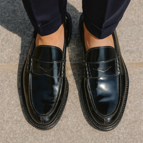 Brushed penny loafers Tolentino