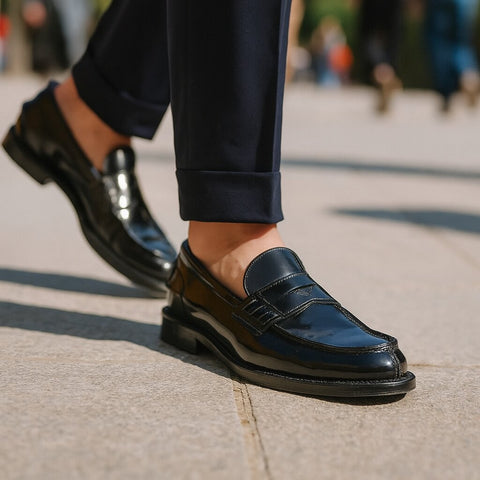 Brushed penny loafers Tolentino