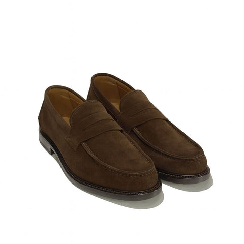 Penny loafers in polished skin