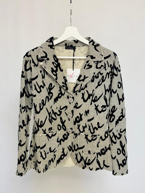 Blazer con stampa lettering SixStop