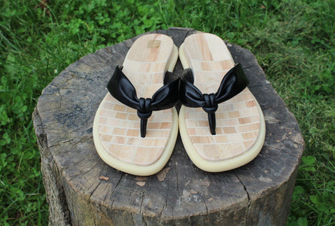 Flip flops - Argilla Black Raw Clays