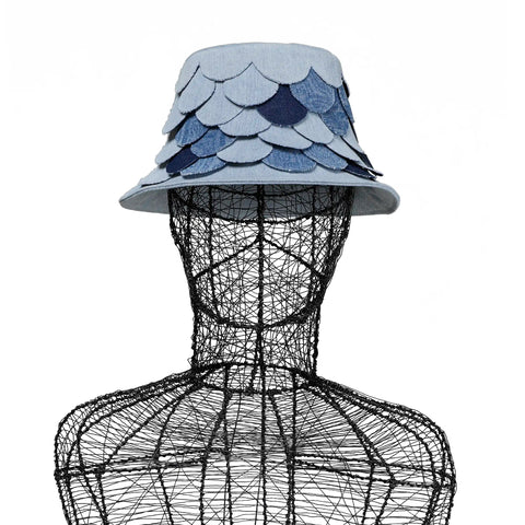 Hat - Denim Patch Bucket Axis