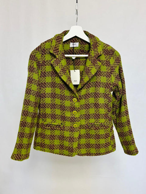 Blazer in tessuto pied-de-poule strutturato SixStop