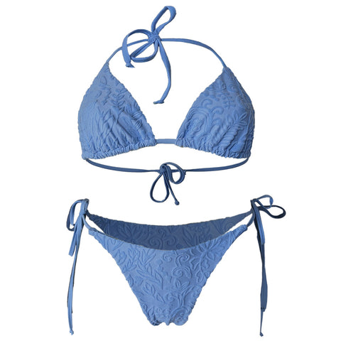 Bikini Bottom - Teen Liquid Flower Cerulean Edelvissa