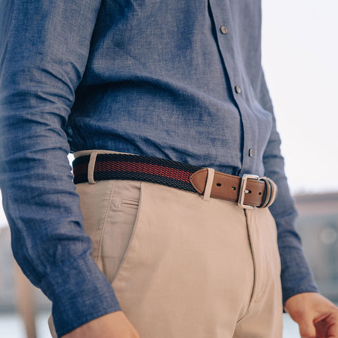 Belt - Royal Blue & Red Armeria Meschieri