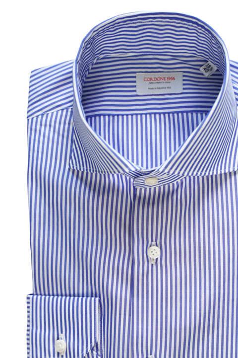 Fine stripe popeline shirt Cordone 1956