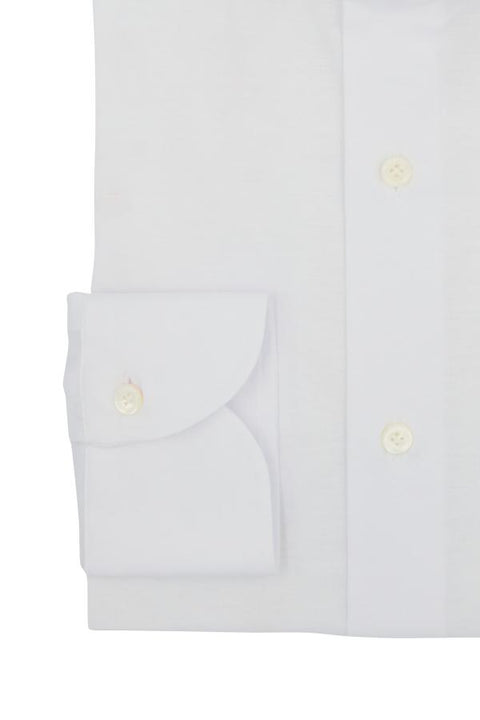 White Twill Solid Shirt Cordone 1956