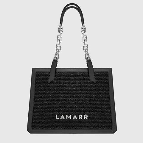 Bag - Beatrix black big with chain Lamarr